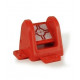 Boitier pivotable RS183 rouge et gris avec point de visée réflecteur-Topographie-lepont.fr