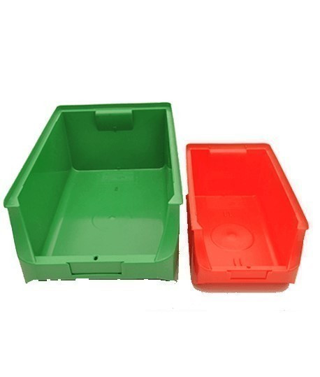 Bac de rangement 7L et 22L couleur rouge et vert, Vente de rangement pour accessoires, www.lepont.fr