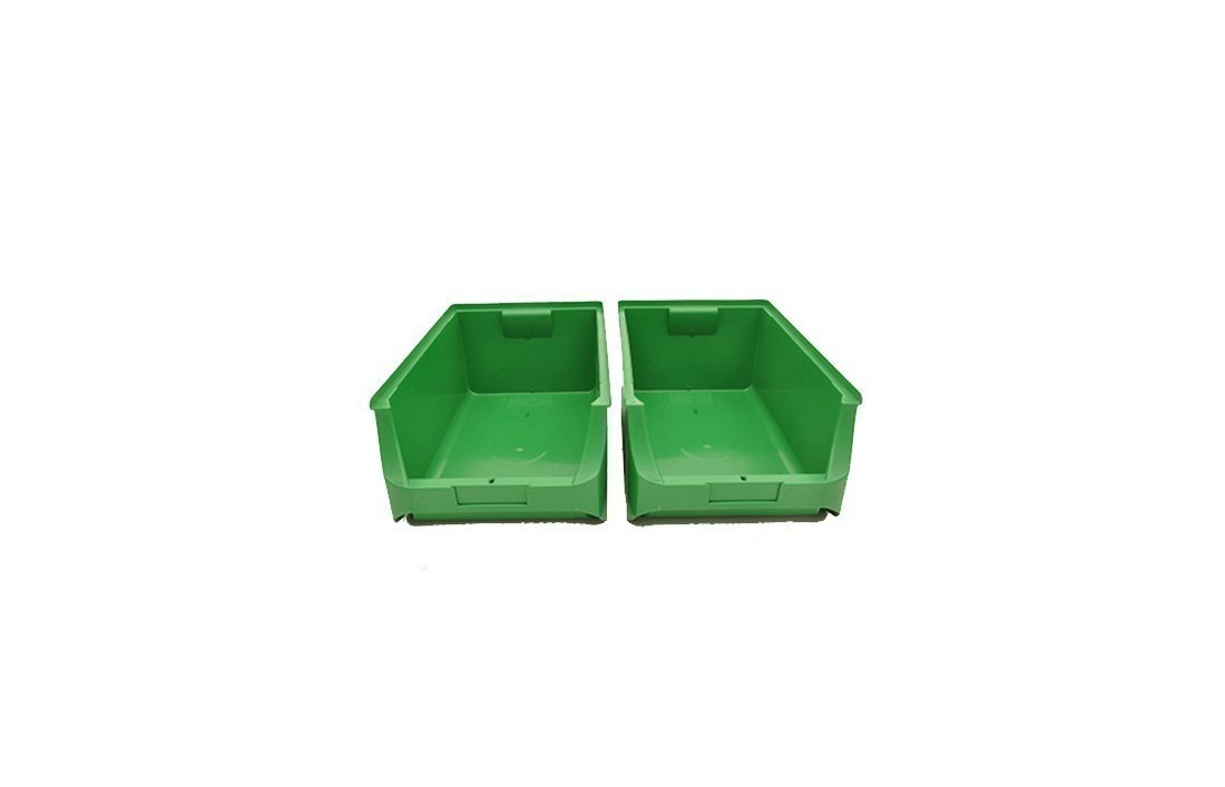 Bac de rangement 7L et 22L couleur rouge et vert - Lepont Equipements