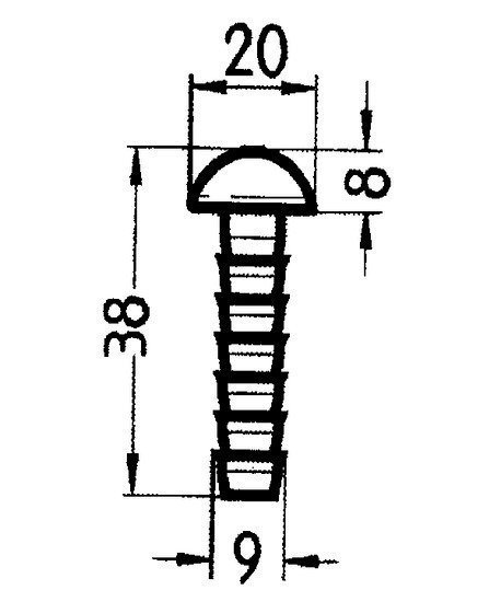 Repère tête sphérique 11d, vente de repère de nivellement, Topographie lepont.fr