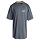 T-shirt respirant gris, anti-odeur, protection UV CAT - Lepont Equipements