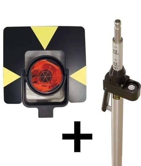 Canne porte prisme quick release, Prisme gph1, Vente de canne porte prisme, Vente prisme-lepont.fr