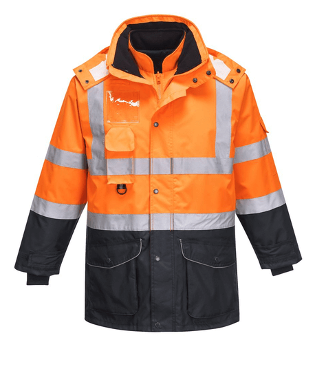 Parka respirante haute visibilité 5 en 1