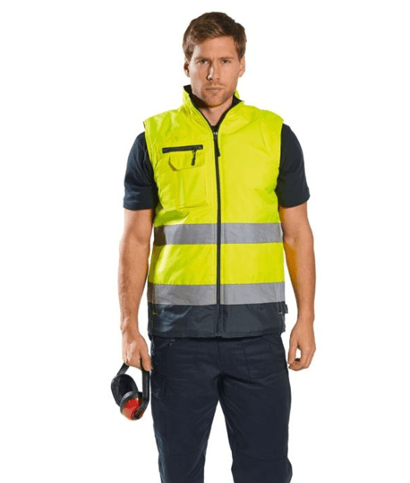 Gilet multipoche matelassé jaune fluo PORTWEST