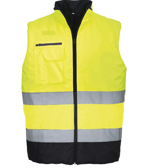 Gilet multipoche matelassé jaune fluo PORTWEST