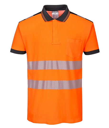 Polo confort anti-UV haute visibilité, vêtement de travail, EPI