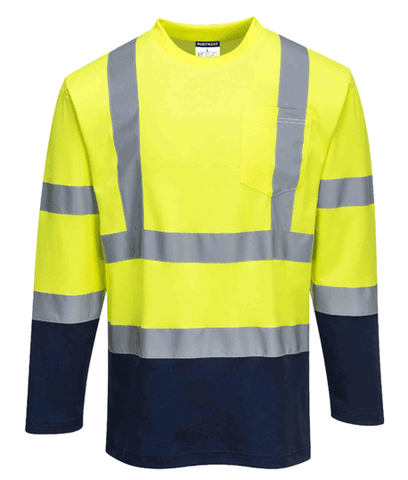 T-Shirt Col V manches longues haute visibilité PORTWEST