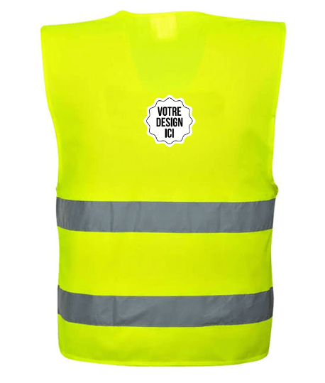 Gilet haute visibilité Basics personnalisable