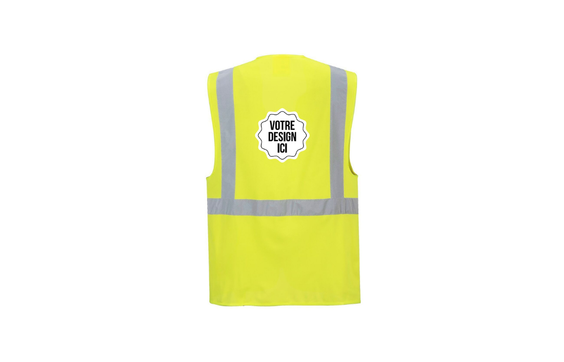 Gilet de travail HV personnalisable - Lepont Equipements