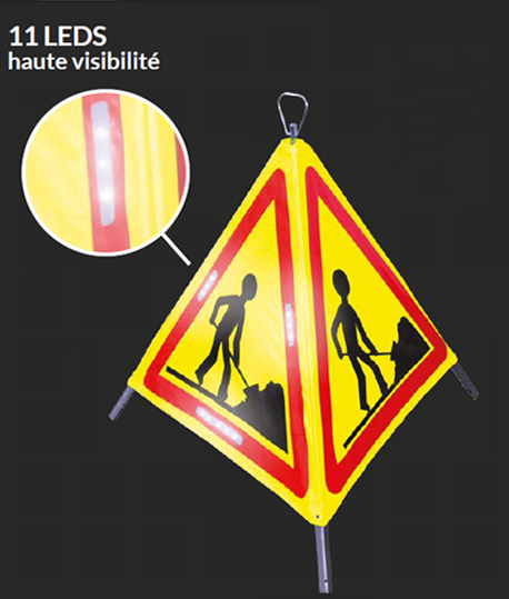 Tripode de signalisation à leds