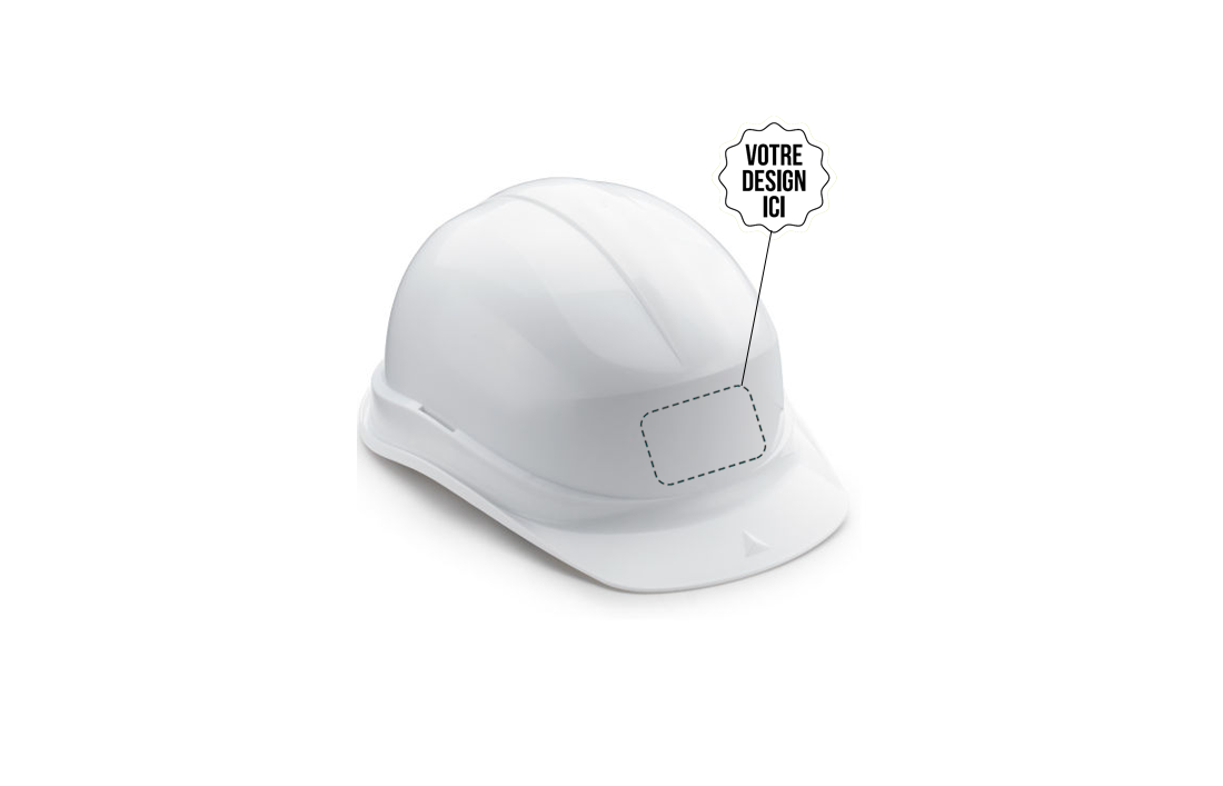 Casque de chantier - Blanc