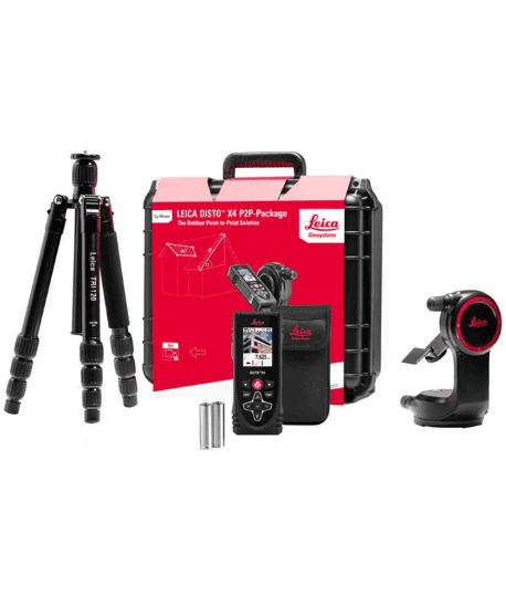Pack Leica disto X4 avec l'adaptateur DST360 et trépied TRI120