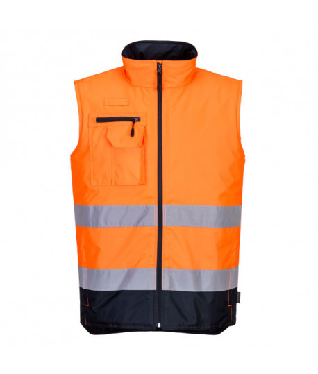 Gilet multipoche matelassé jaune fluo PORTWEST