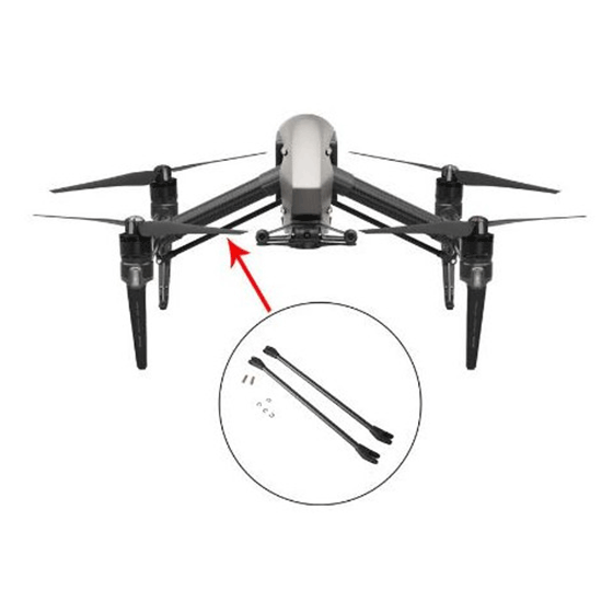 Bras auxiliaires DJI Inspire 2 disponibles sur lepont.fr DJI Enterprise