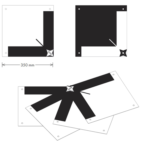 Cible croix RSL512XL pour drone ou scanner 3D sur lepont.fr