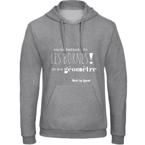 Sweat-shirt fun Géomètre Lepont