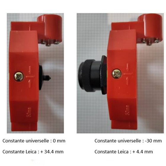 Mini prisme et mini canne, Vente de mini prisme, Vente de mini canne, Topographie-lepont.fr