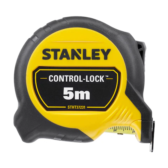 Mètre ruban magnétique Stanley Control-Lock™ recto-verso