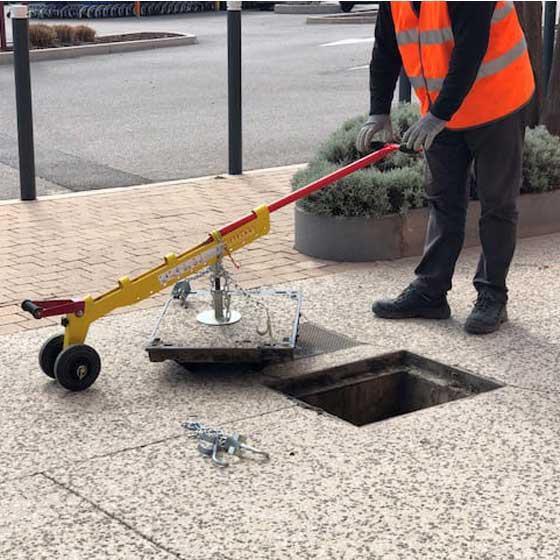 Lève plaques avec roue LIFTPLAQ