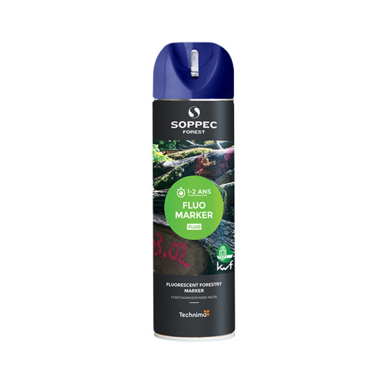 Traceur forestier Fluo marker bleu, Vente de traceur forestier, Traceur chantier, Soppec lepont.fr