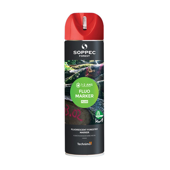 Traceur forestier Fluo marker rouge, Vente de traceur forestier, Traceur chantier, Soppec lepont.fr