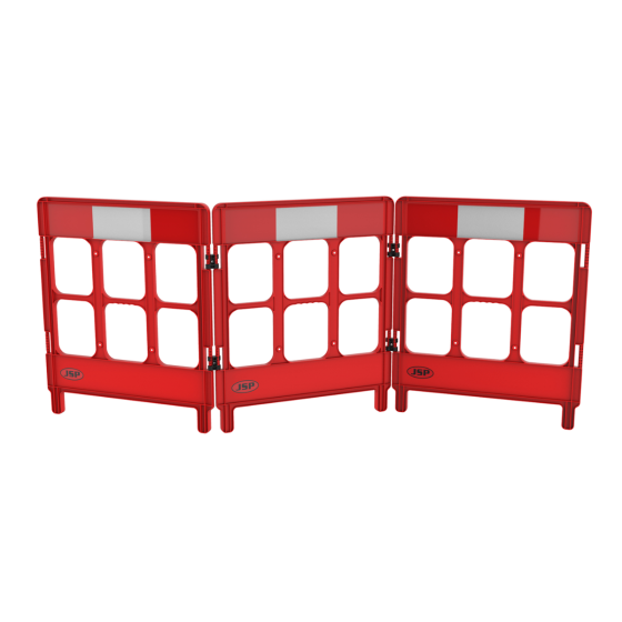 Barrière pvc non conducteur 3 panneaux - Lepont Equipements