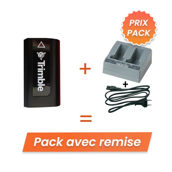 Pack batterie pour GNSS Spectra/Trimble + chargeur complet - Lepont Equipements