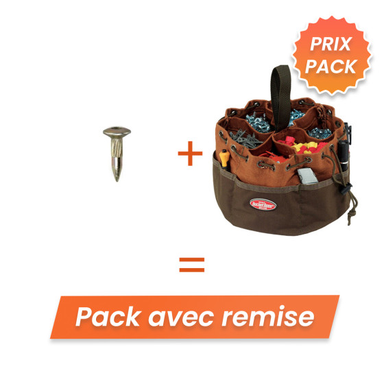 Pack repère strié béton et sols durs 10LK Goecke + sac pliable multi-poches - Lepont Equipements