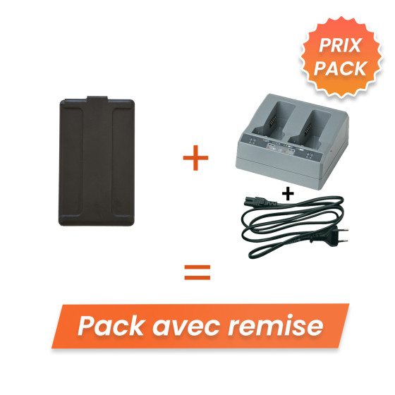 Pack batterie stations robot Spectra/Trimble + chargeur complet - Lepont Equipements