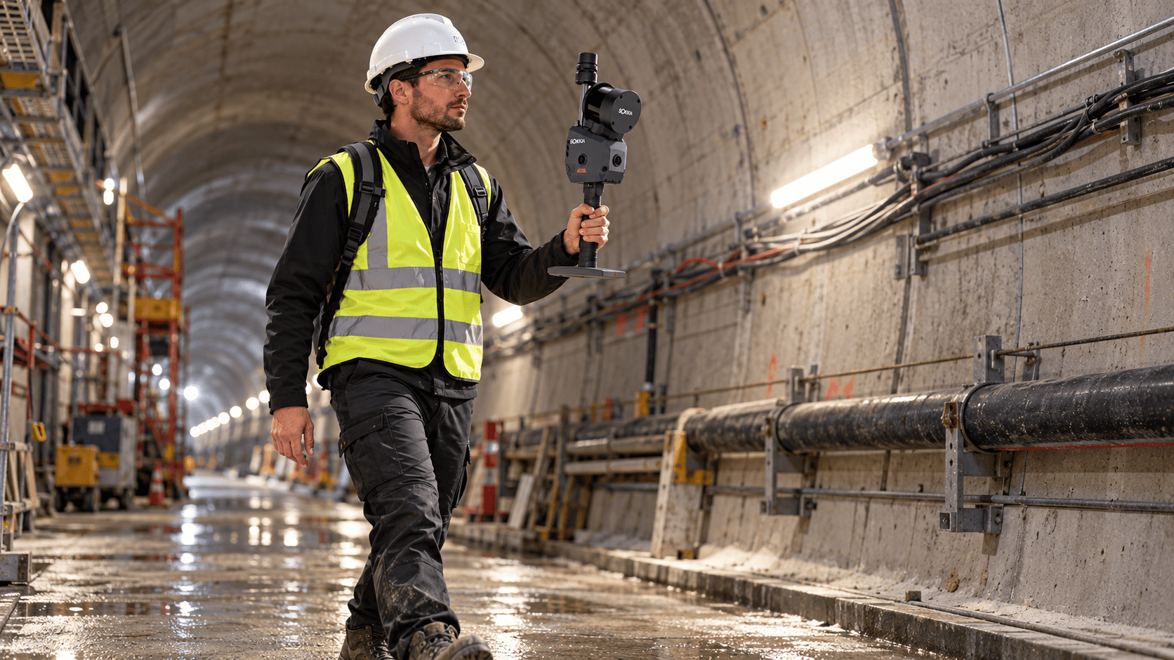 SOKKIA SR-S1 Topographe dans tunnel Scanner mobile SOKKIA SR-S1 pour relevé sans GNSS