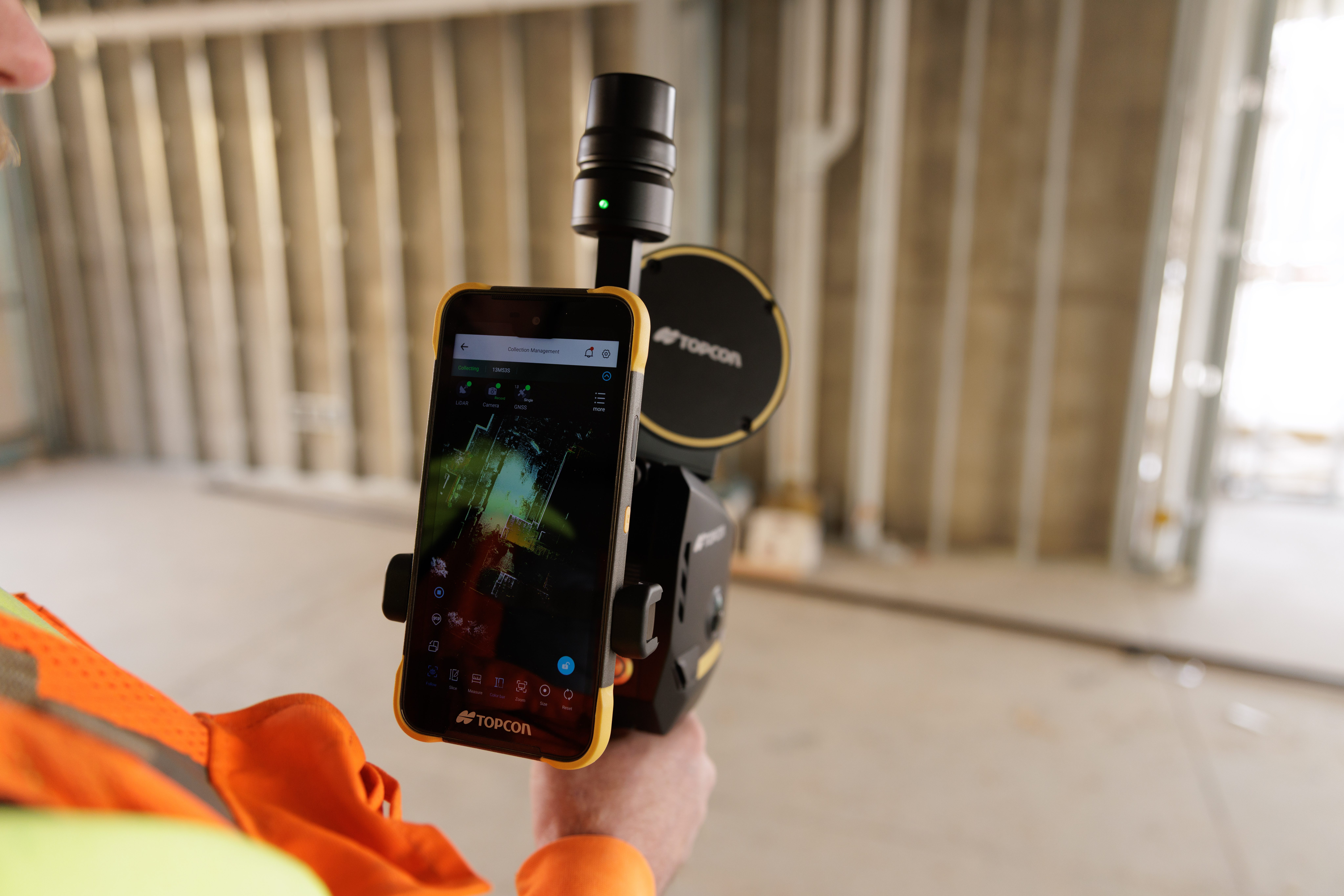 Scanner mobile Topcon CR-S1 combine SLAM, LiDAR, IMU et RTK